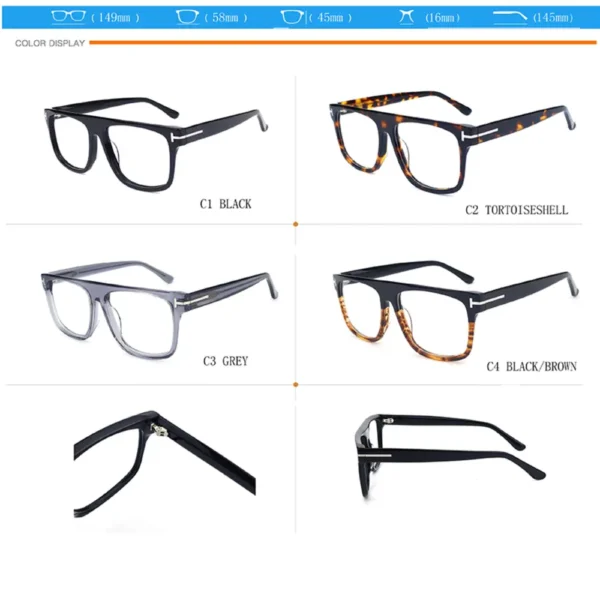Tom Ford T-shirt classic aviator shades mens and women reading glasses female pilot spectacles