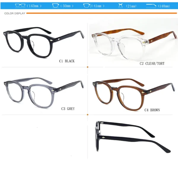 female and male round cat eye eyeglasses circle spectacle frames for men and womens- Wenzhou eyewear wholesale manufacturer (6)